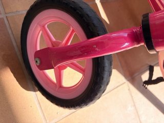 Bicicleta senza pedali rosa + Casco