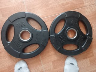Discos 5kg para barra olímpica 50mm
