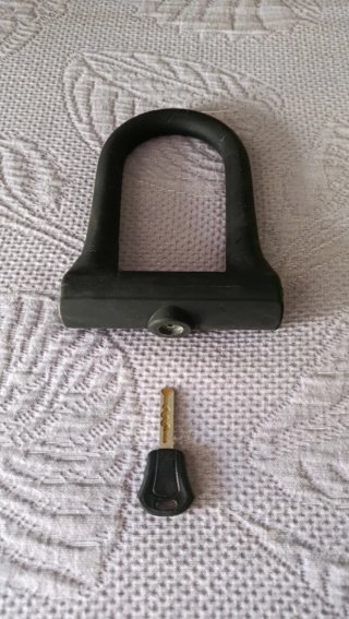Candado U para bici/patinete eléctrico + llave