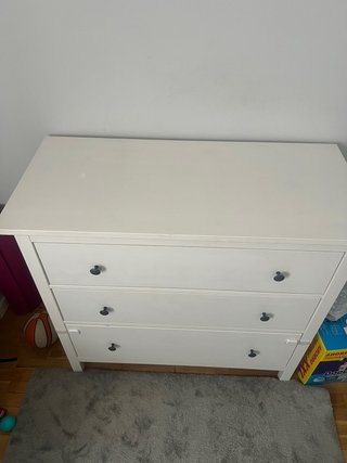 Cómoda IKEA HEMNES 3 cajones blanca