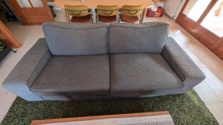 Sofá Kivik Ikea gris antracita