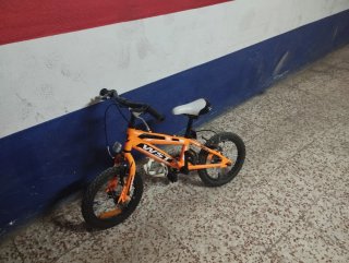 Bicicleta infantil 16 naranja