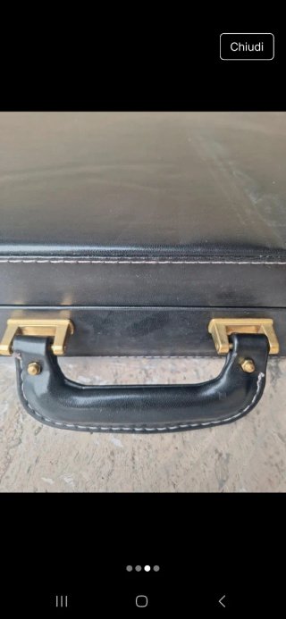 Valigetta 24h vintage pelle nera