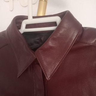 Chaqueta Piel Ovino Javier Simorra Marrón/Rojo