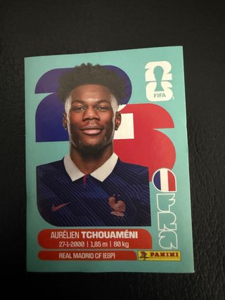 Cromo Aurélien Tchouaméni Mundial 2026 Panini