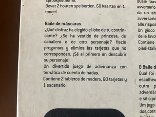 Juego Janod Le Bal Masqué The Masked Ball (¿Quién