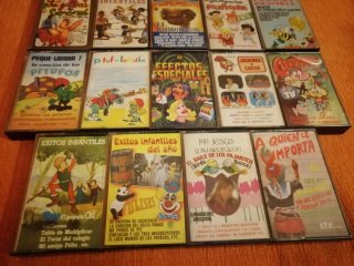 Cassettes de Dibujos Animados Infantiles