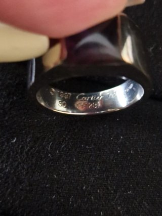 Anillo Cartier Tank Morado y oro