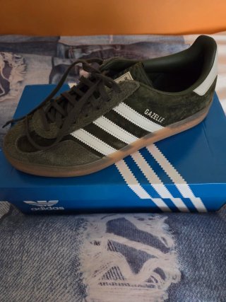 Adidas Gazelle Indoor Verde Oscuro Originales