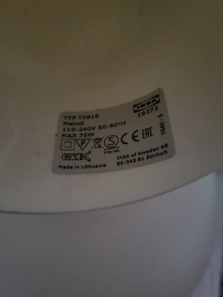 2 Lámparas techo IKEA. Colección Melodi.