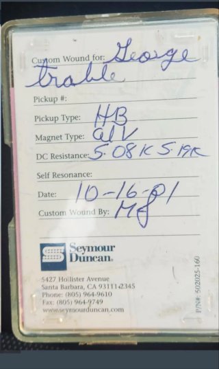 Seymour Duncan Custom Shop PAF Humbucker UNICA