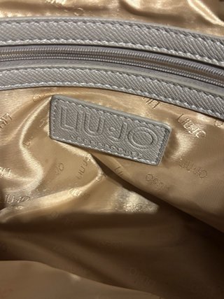Borsa Liu Jo grigia tracolla saffiano