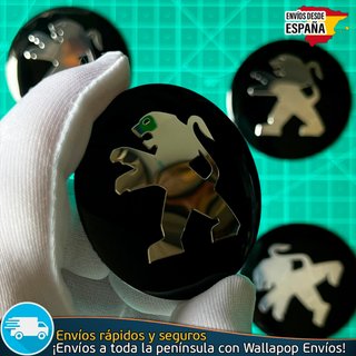 Emblema Peugeot 56mm Tapacubos Centro Llantas