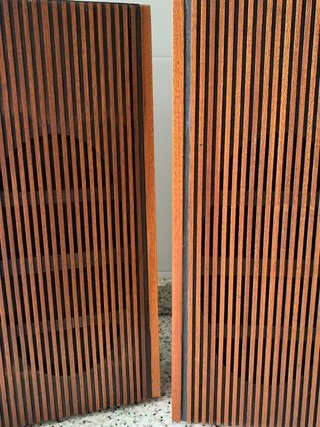 Par Altavoces Vintage Madera Rejilla 60s