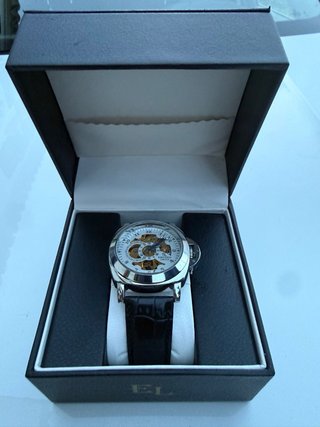 Reloj Emporio Automático Esqueleto Plata