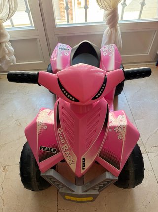 Quad Racy Feber Rosa Bateria 6v