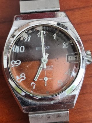 Reloj DELAR Plata y Marrón