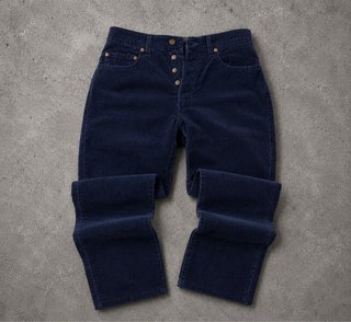 Levi's 551 Velluto Blu Marino Made in Italy '90