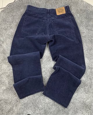 Levi's 551 Velluto Blu Marino Made in Italy '90