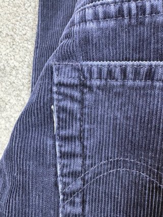 Levi's 551 Velluto Blu Marino Made in Italy '90