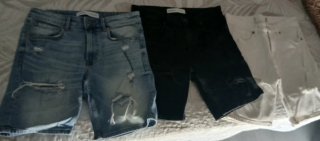 Pack 3 Vaqueros Rotos Hombre,talla 38 Marca Breska
