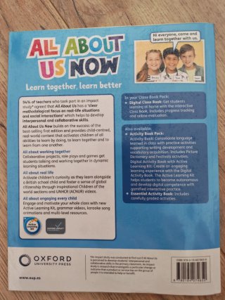 Libro Inglés 3º EP Oxford All About Us Now