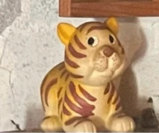 3 Animaletti Ceramica Tigre Leopardo Orso
