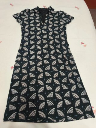 Vestido Mango Penélope Cruz azul/blanco 40-42