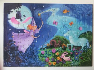 3 Puzzles Djeco Princesas y Hadas 36 piezas +4