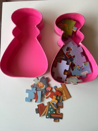 3 Puzzles Djeco Princesas y Hadas 36 piezas +4