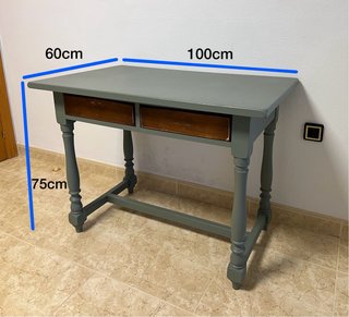 Mesa de estudio vintage madera