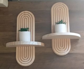 Estanterías minimalistas de madera