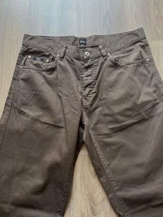 Pantaloni Boss in cotone marrone taglia L