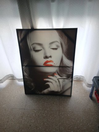 Cuadro Mujer Fumando