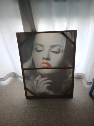 Cuadro Mujer Fumando