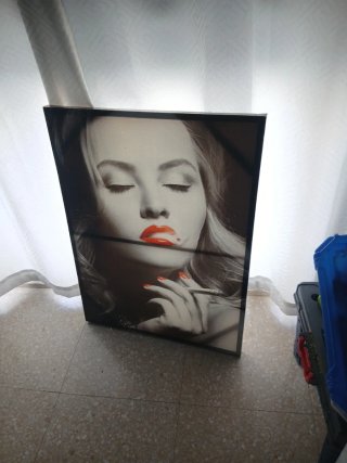 Cuadro Mujer Fumando