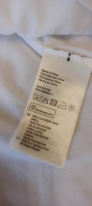Abito corto bianco H&M pizzo - Taglia S