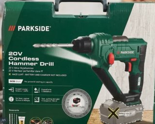 Taladro Percutor Parkside 20V Inalámbrico