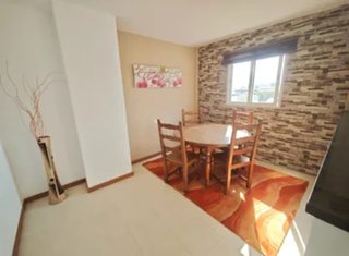 Mesa Comedor Redonda + 4 Sillas Madera Maciza