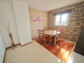Mesa Comedor Redonda + 4 Sillas Madera Maciza