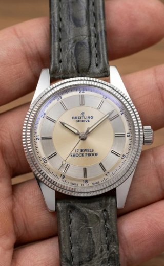 Orologio Breitling Geneve Argento 17 Jewels