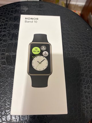 Reloj honor band 10 color negro sellado