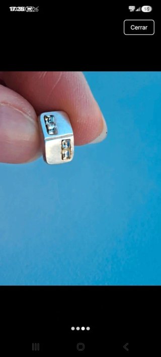 Pendientes de plata rectangulares