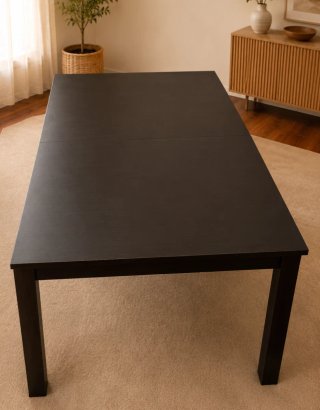 Mesa comedor extensible madera wengue Ikea