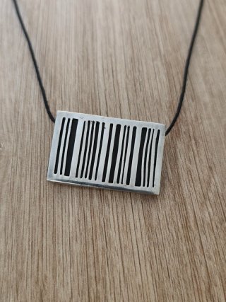Colgante o broche Plata Ley Diseño Rayas