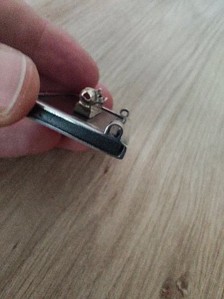 Colgante o broche Plata Ley Diseño Rayas