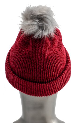 Gorro de lana merino tejido a mano