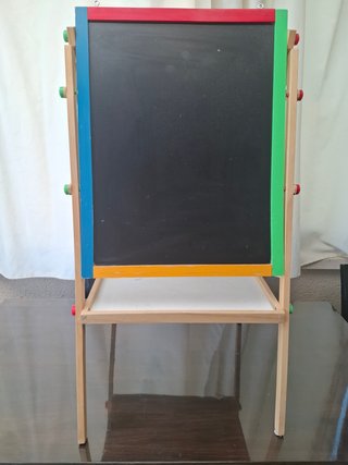 Pizarra 2 en 1 infantil de madera