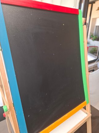 Pizarra 2 en 1 infantil de madera
