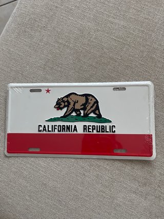 Set 3 targhe commemorative California USA cm.15x30